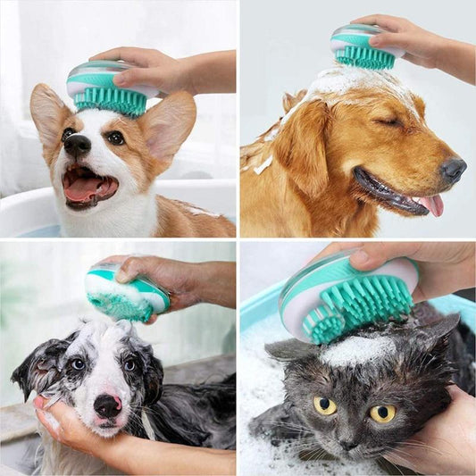 BrossyDog™ - Brosse de bain pour animaux 2 en 1 | chien - DOGUE AND ME